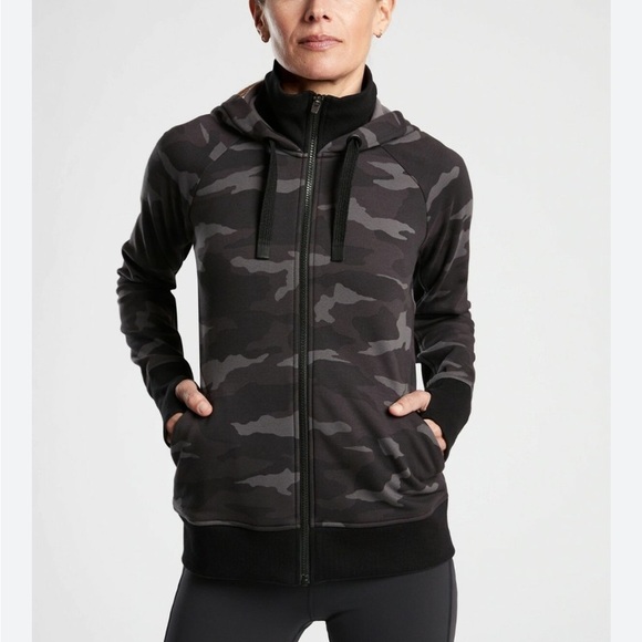 Athleta Triumph Camouflage Hoodie Jacket - Picture 1 of 5